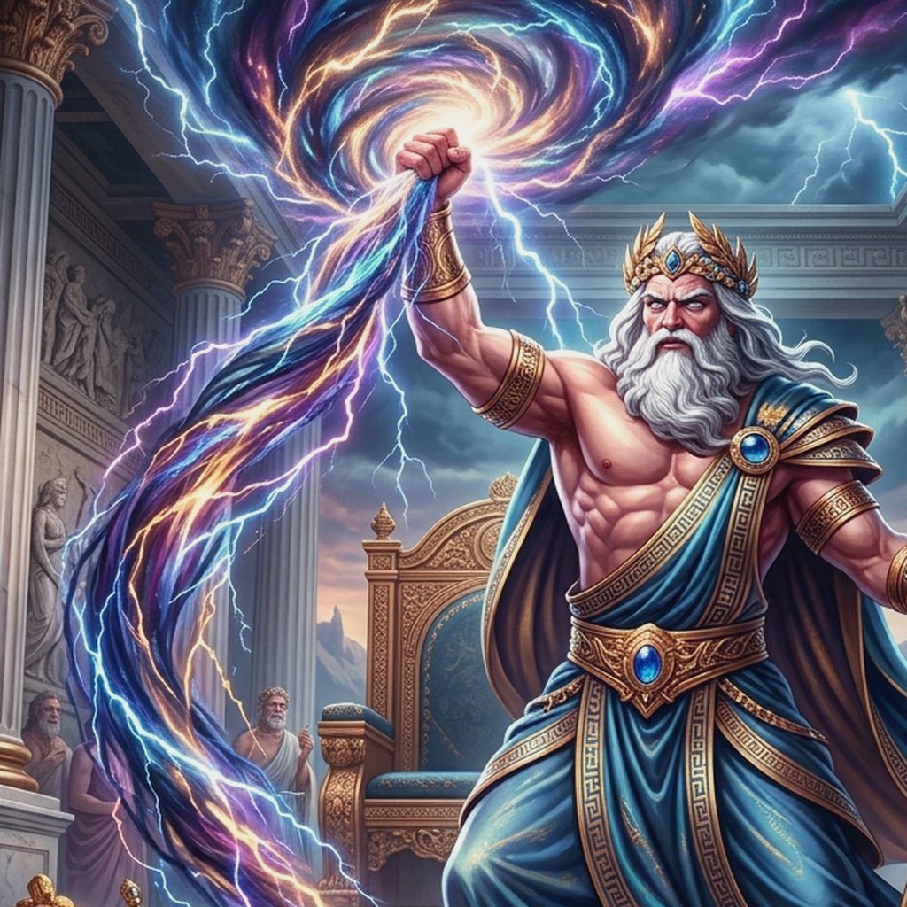 Màn hình chính Gates of Olympus 1000 với giao diện rực rỡ